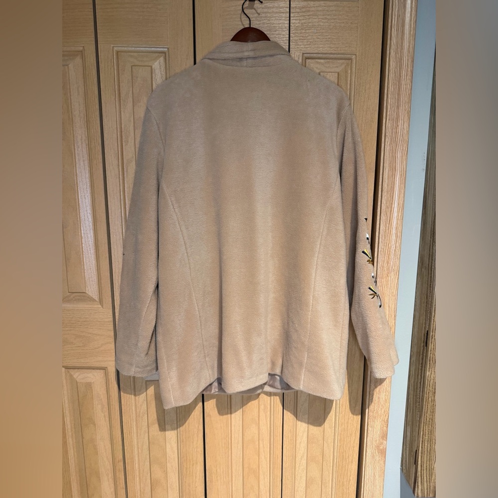 Vintage Bob Mackie Wearable Art Embroidered Fleec… - image 2